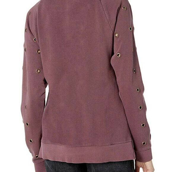 Joe’s Jean Collection Izzy Grommet Sweatshirt Pink - Picture 4 of 10